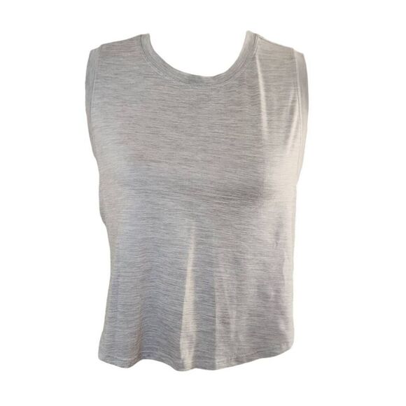 Women's Size Large Pink & Gray Set of 3 Sleeveless Running Crop Tops - Picture 7 of 9
